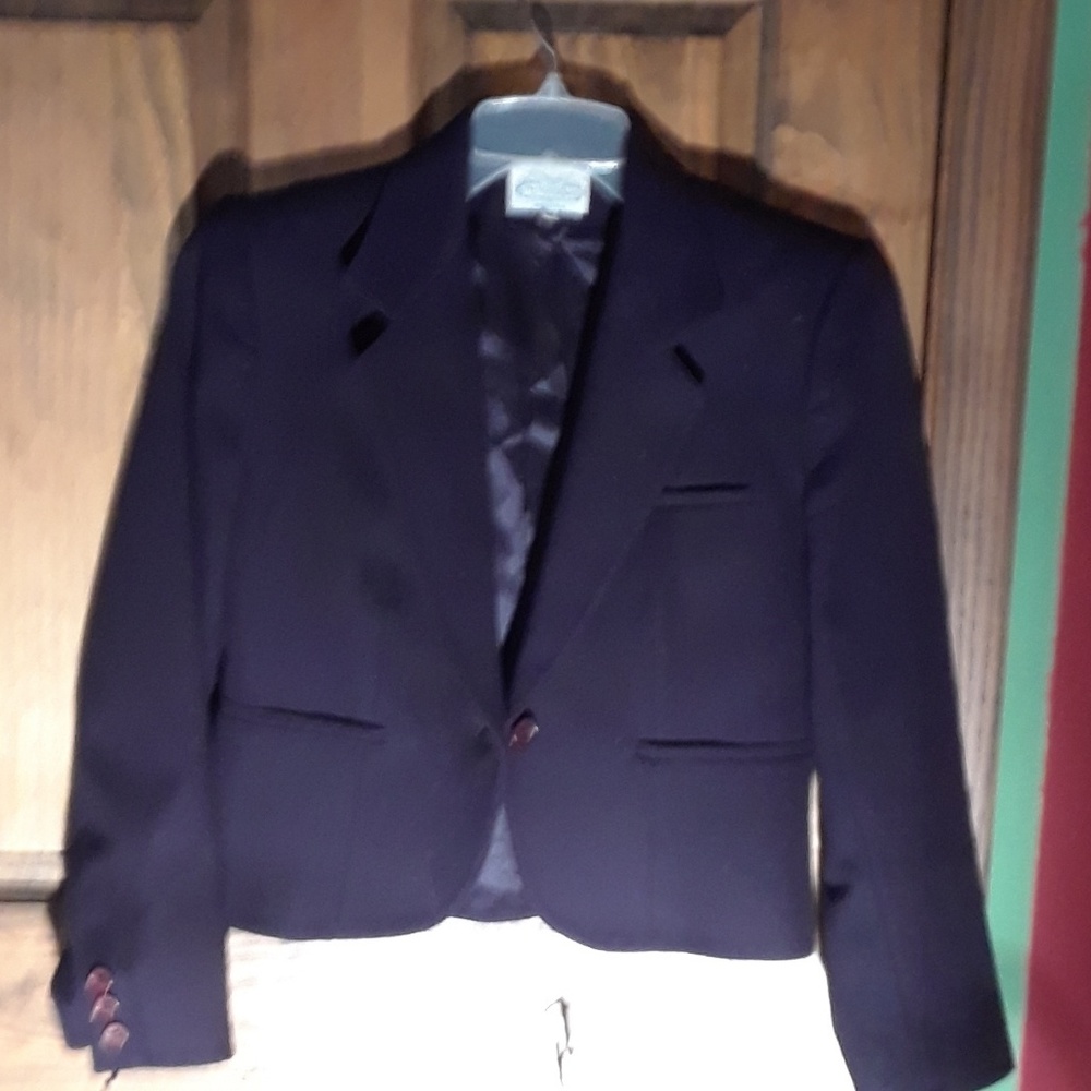 Women's Navy  Blazer - Cropped